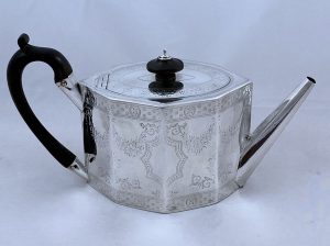 Antique Silver George III Teapot made in 1789