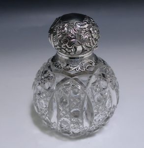 Victorian Silver Perfume / Scent Bottle made in 1897