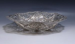 Antique German Silver 800 Standard Dish/ Bowl c1890
