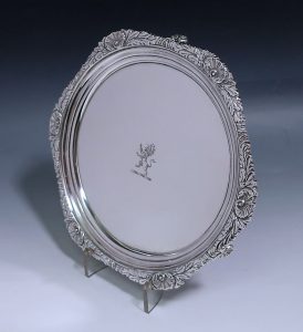 Antique Silver George III Salver made in 1817